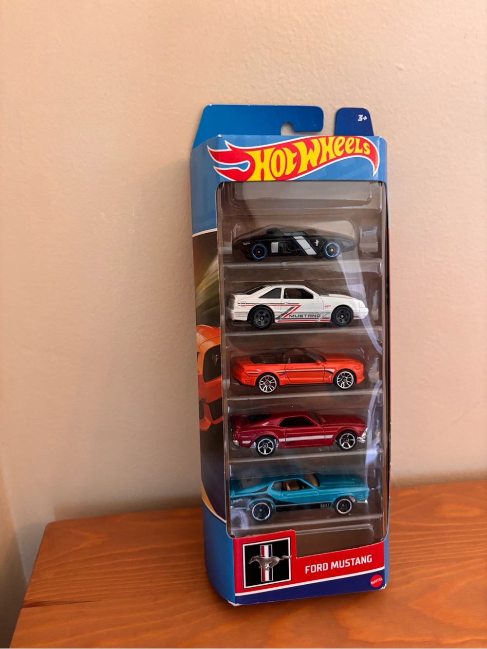 Hot Wheels Ford Mustang 5-Car Pack - Multi Color New in Box model cars toys